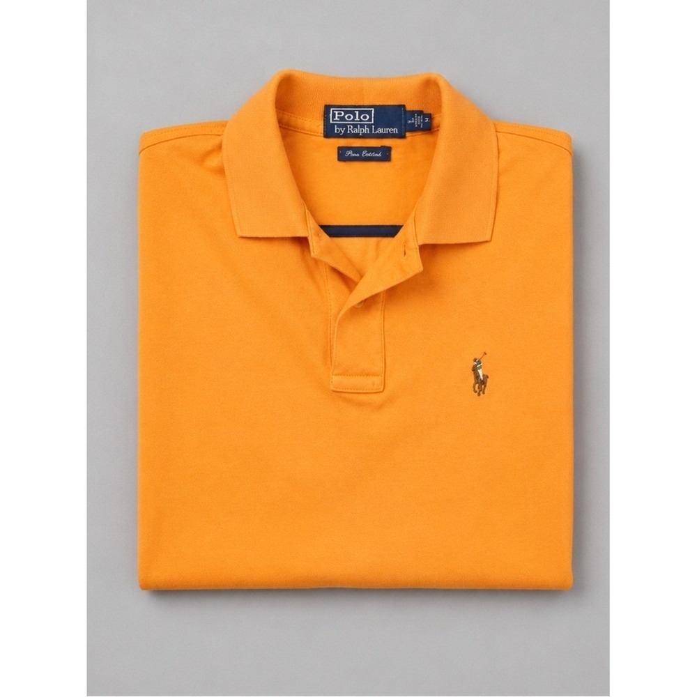 Vintage Polo Ralph Lauren Polo Shirt Large Pima Interlock Preppy Logo Pony Golf